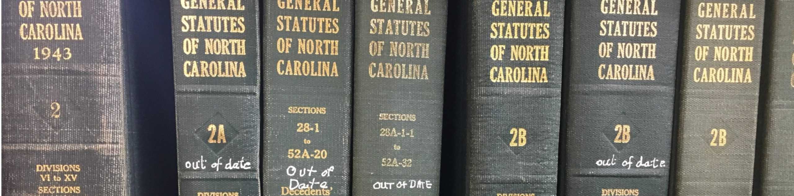 Superseded General Statutes And Pre-1943 Codes - North Carolina ...